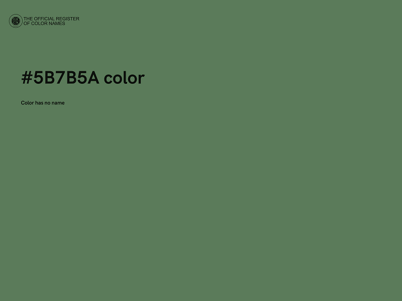 #5B7B5A color image