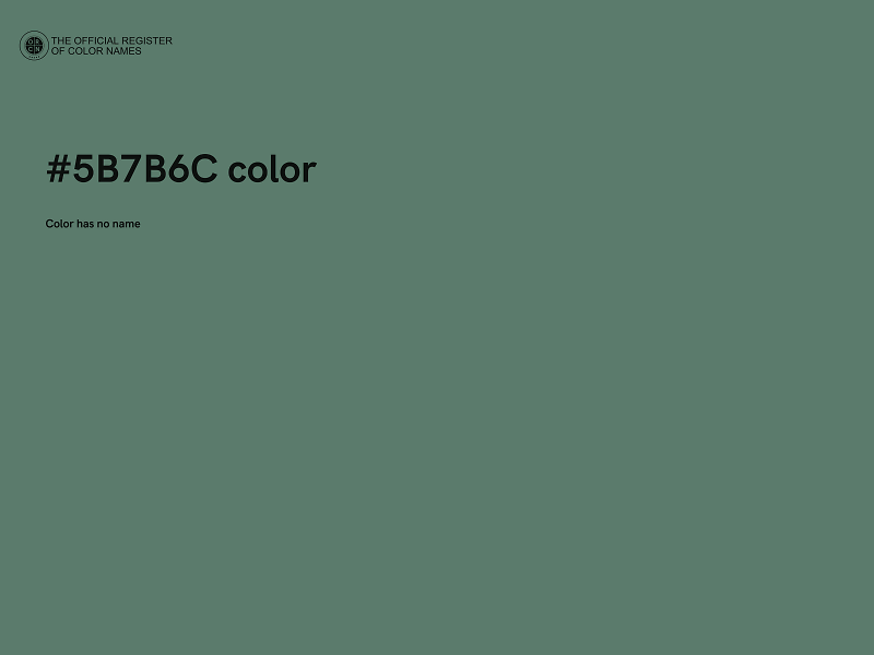 #5B7B6C color image