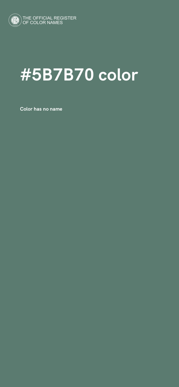 #5B7B70 color image