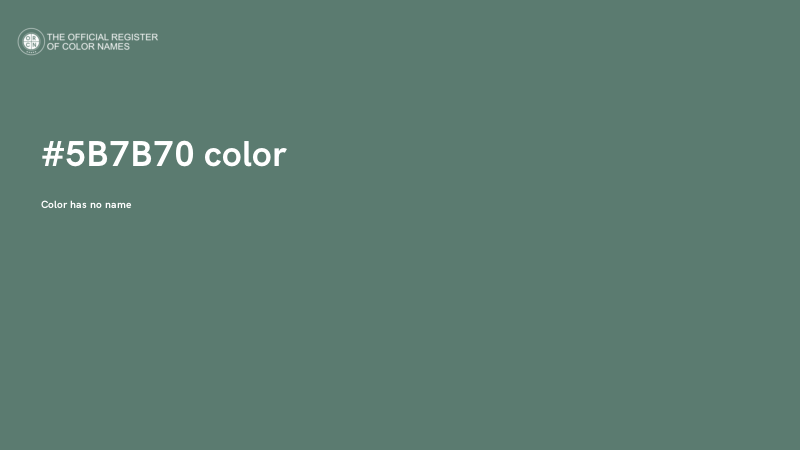 #5B7B70 color image