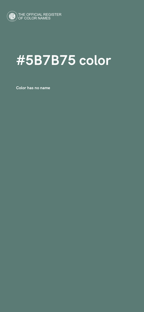 #5B7B75 color image