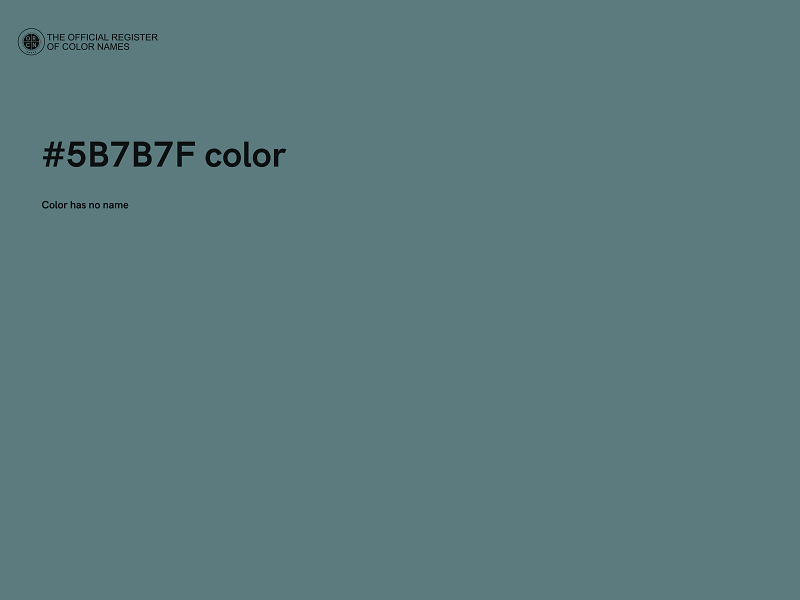 #5B7B7F color image