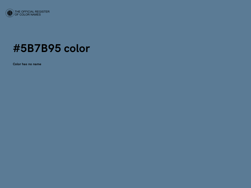 #5B7B95 color image