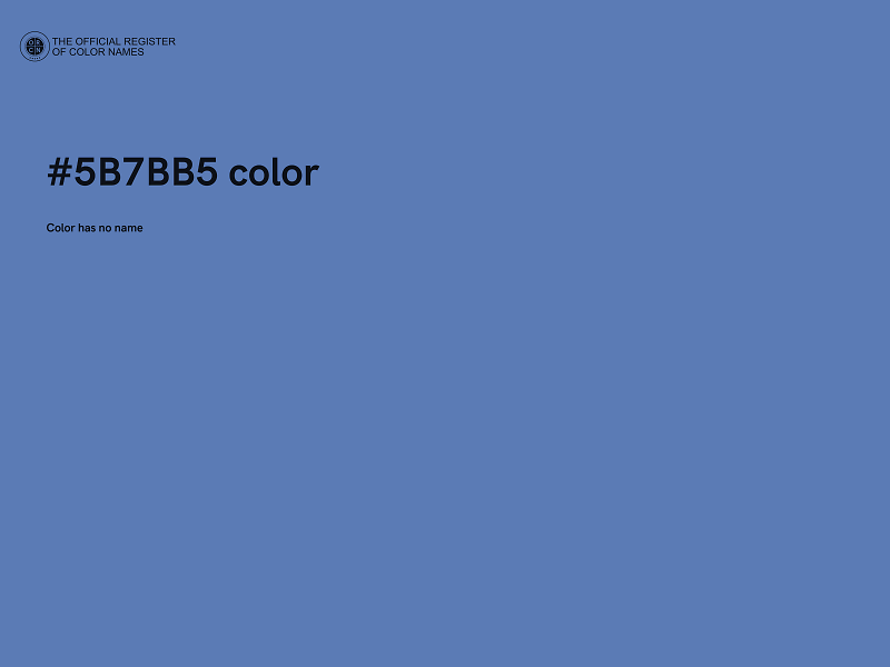 #5B7BB5 color image