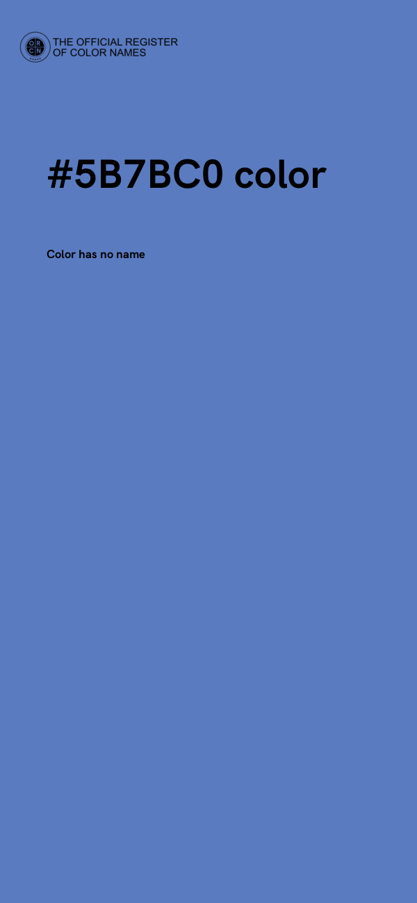#5B7BC0 color image