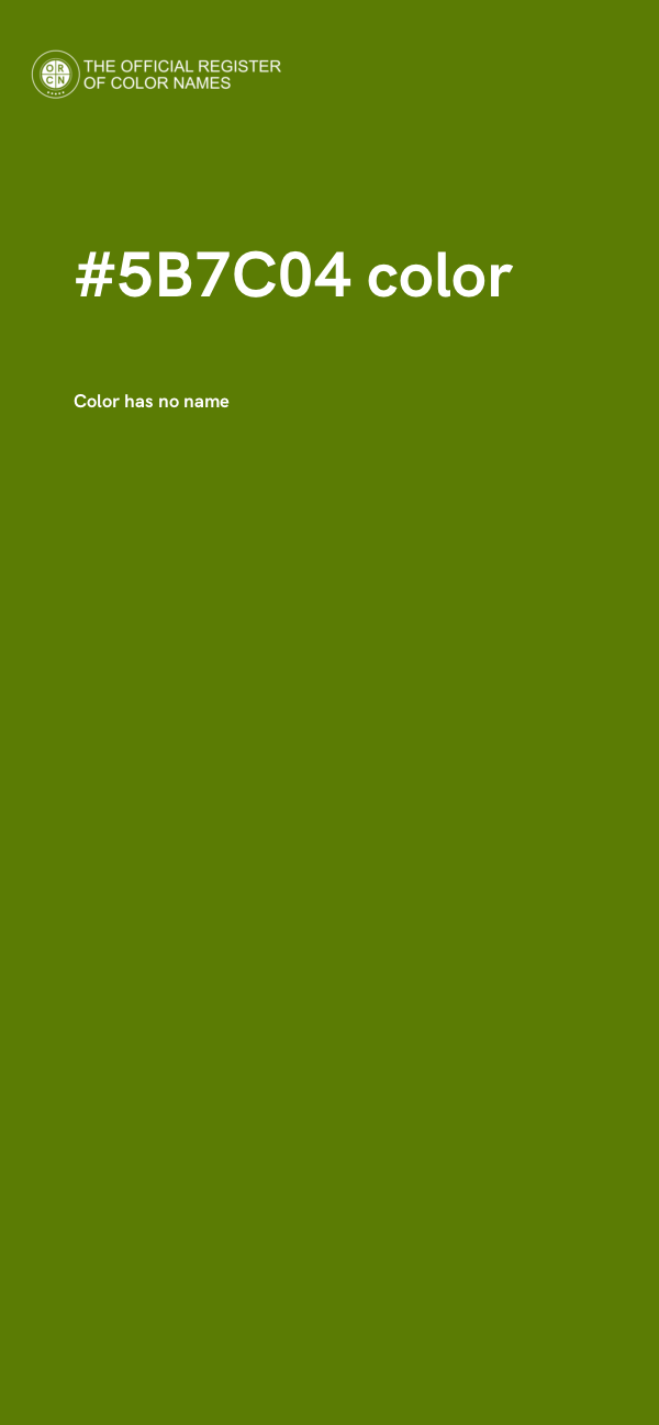 #5B7C04 color image