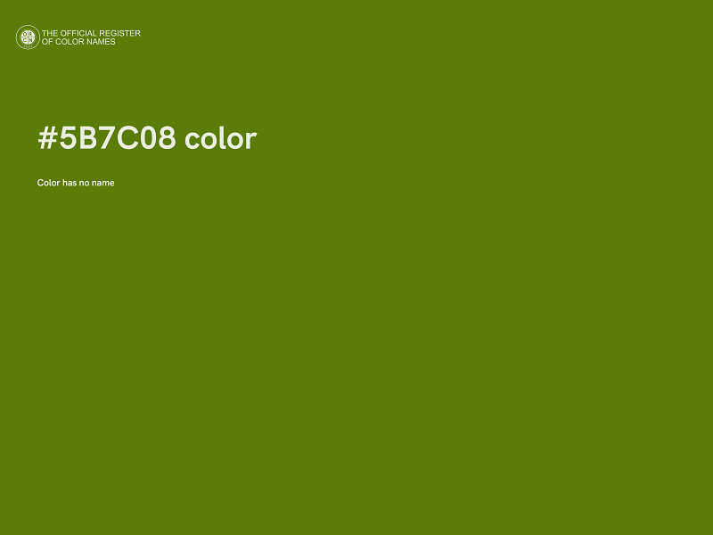 #5B7C08 color image