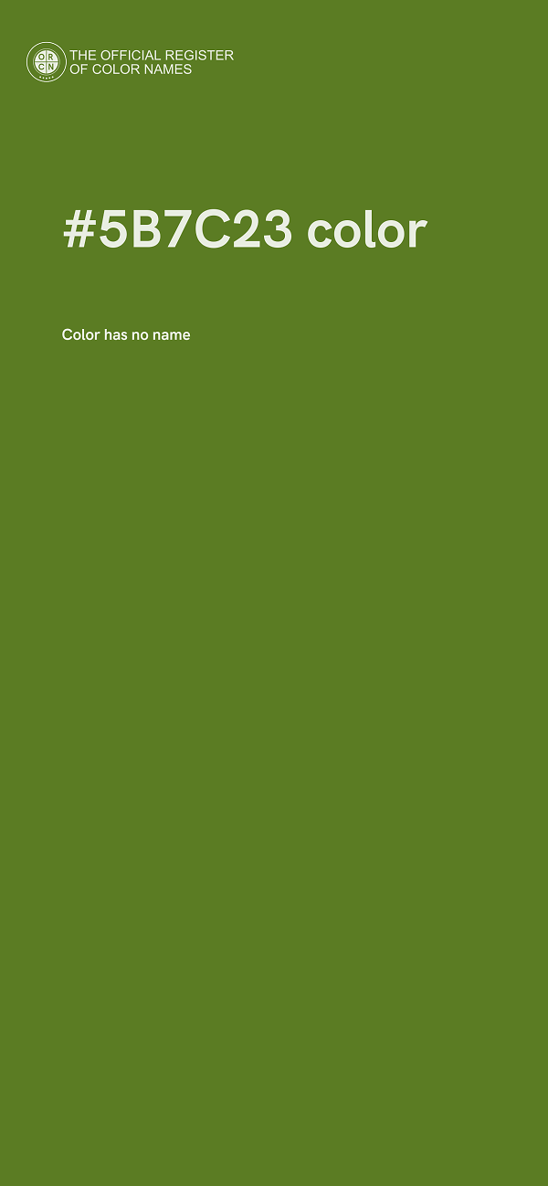 #5B7C23 color image