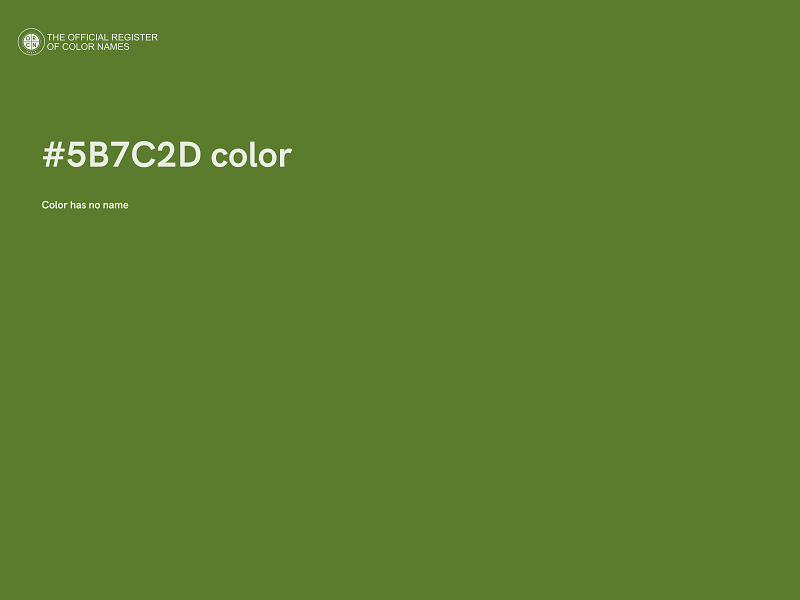 #5B7C2D color image