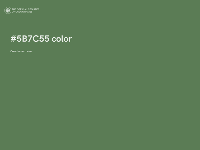 #5B7C55 color image