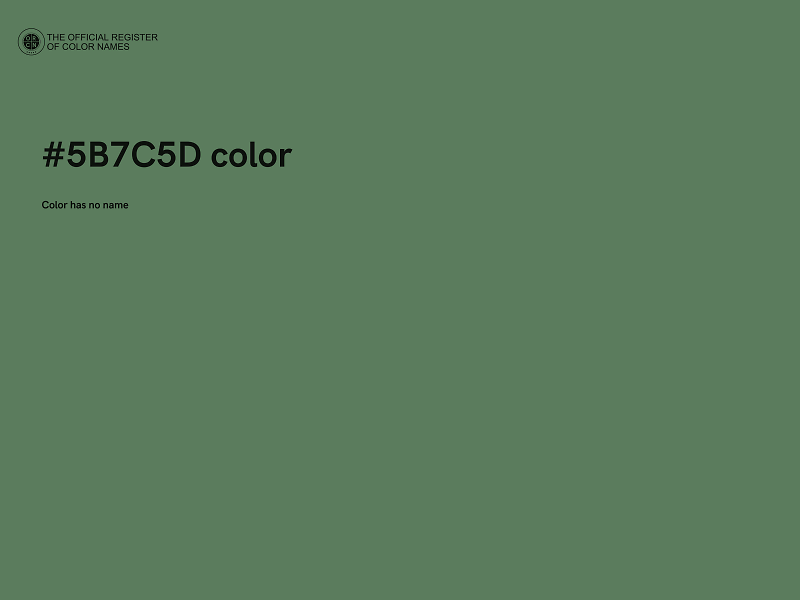 #5B7C5D color image