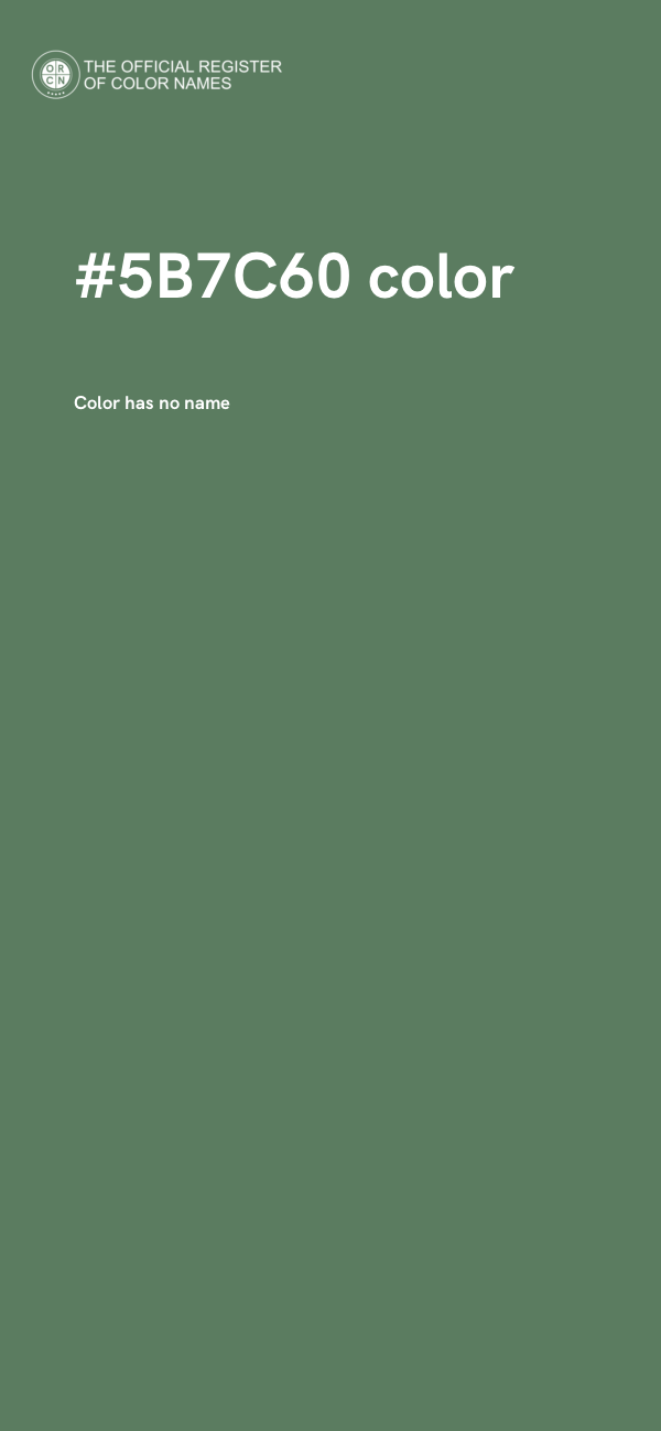 #5B7C60 color image