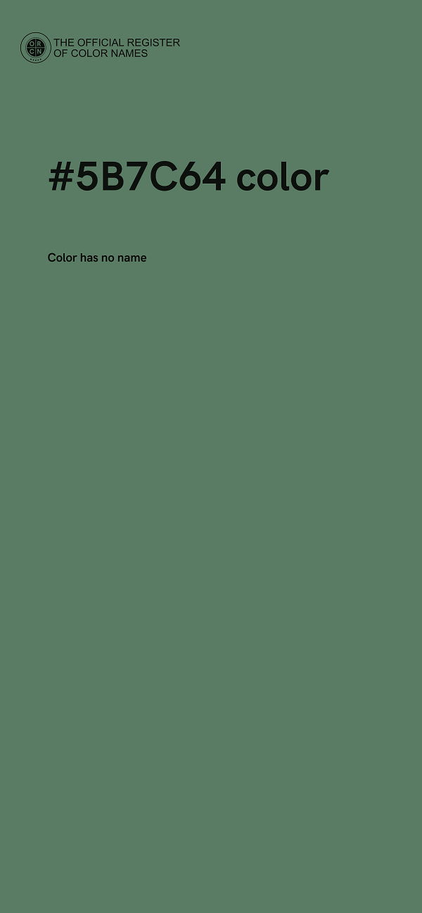 #5B7C64 color image