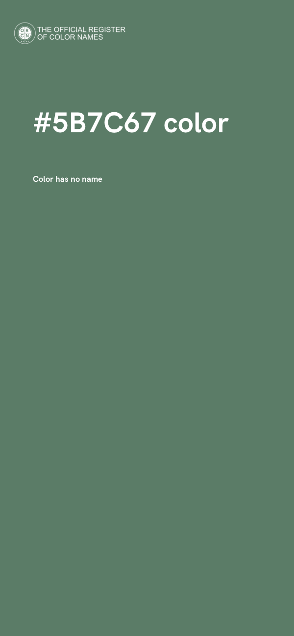 #5B7C67 color image