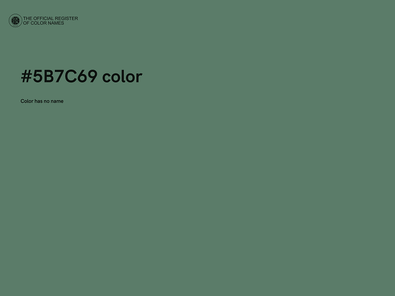 #5B7C69 color image