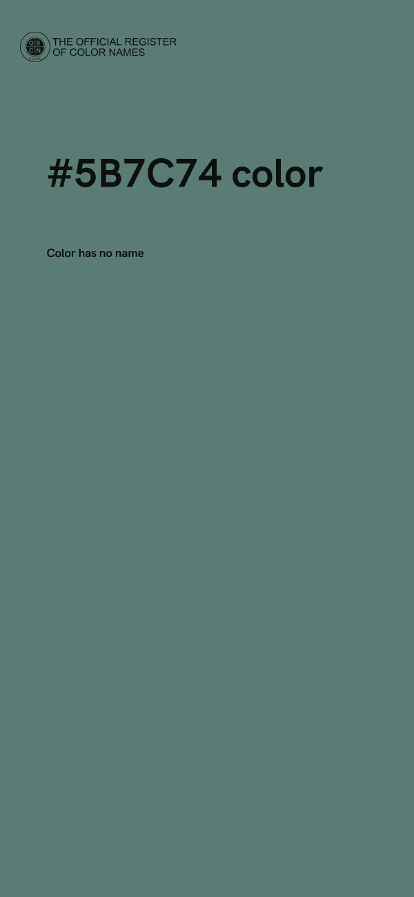 #5B7C74 color image