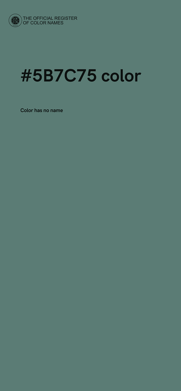 #5B7C75 color image