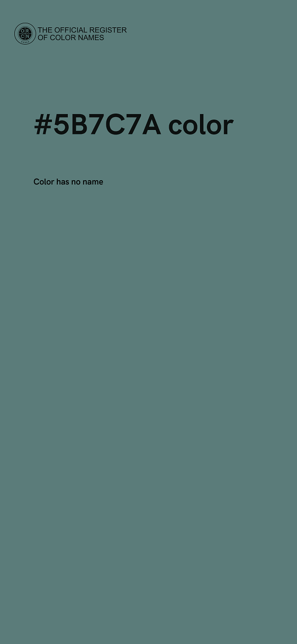 #5B7C7A color image