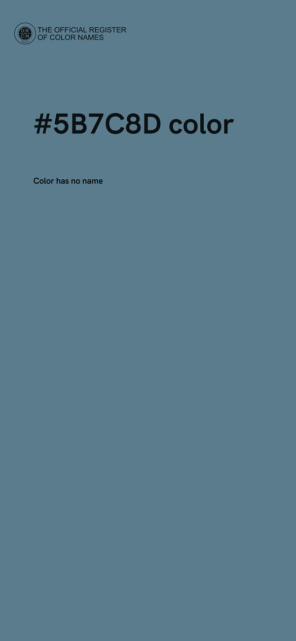 #5B7C8D color image