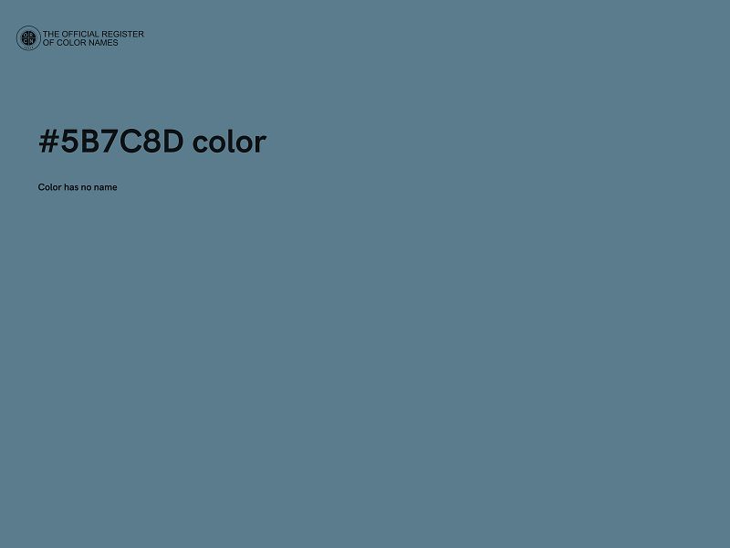 #5B7C8D color image
