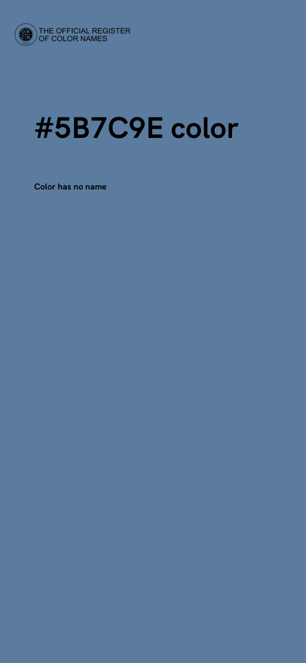 #5B7C9E color image
