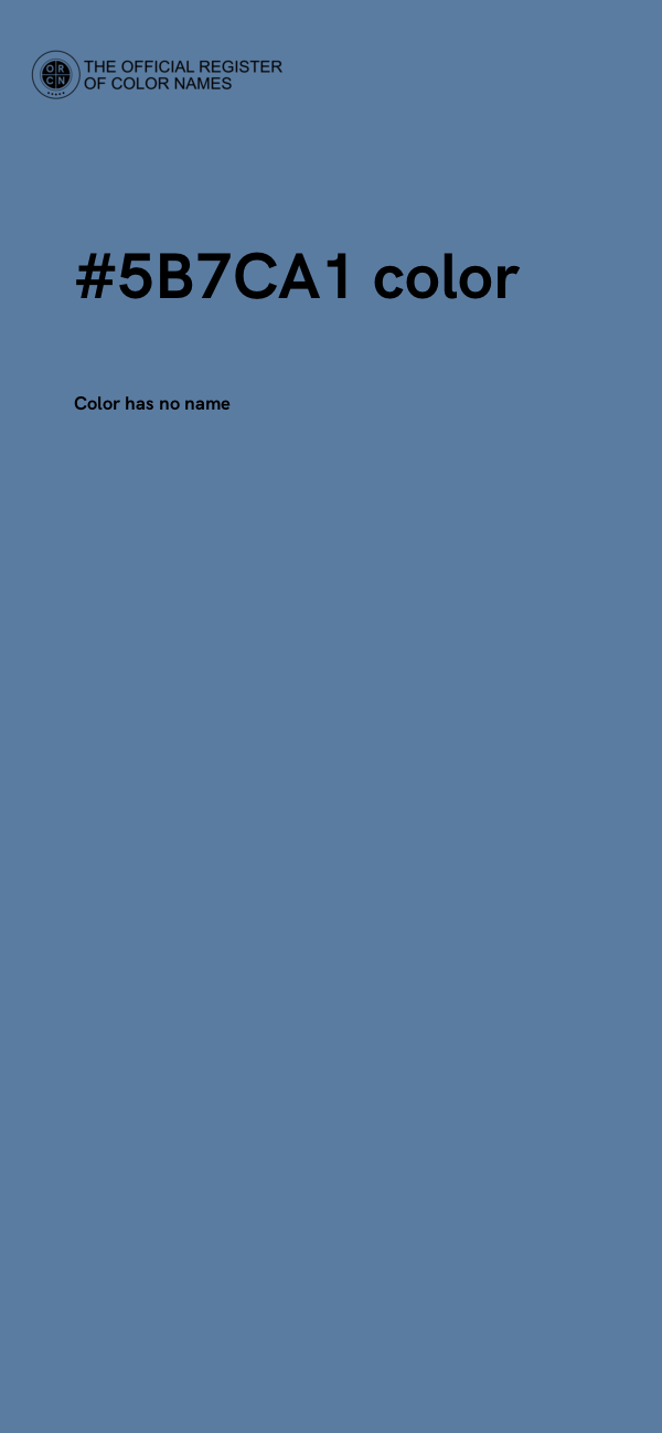 #5B7CA1 color image