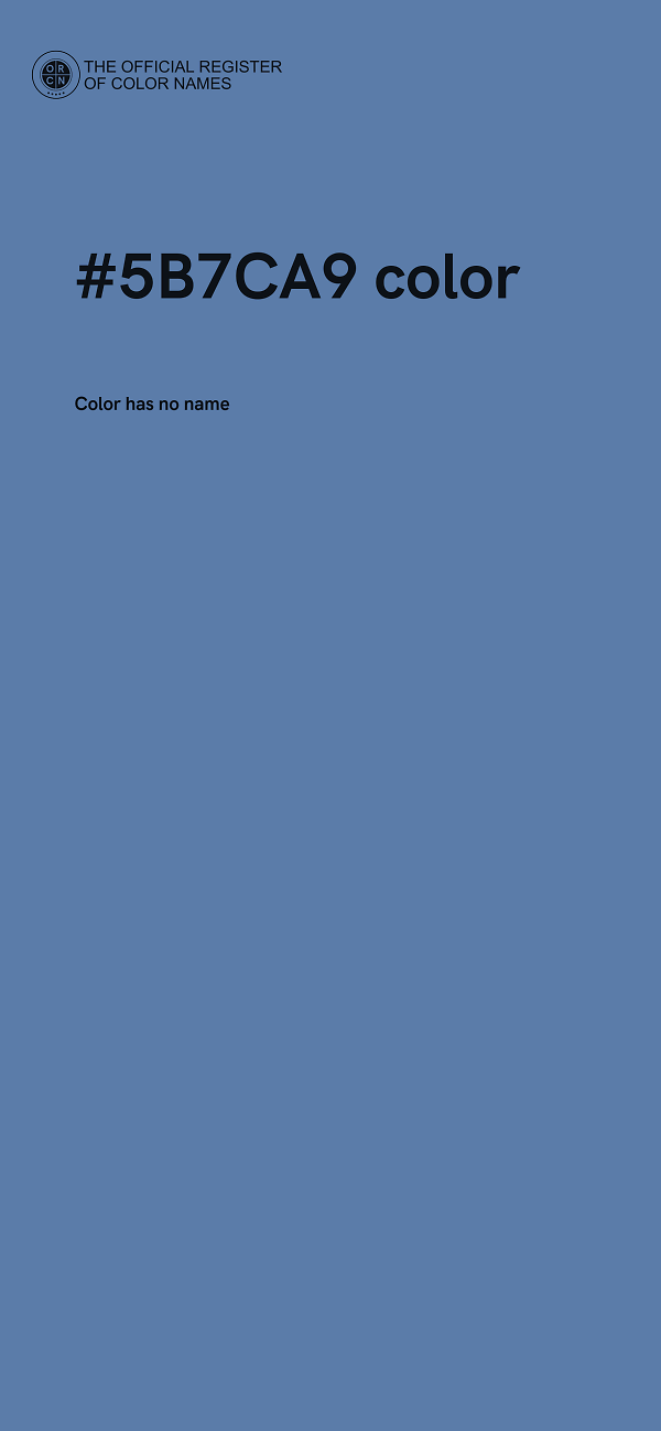 #5B7CA9 color image