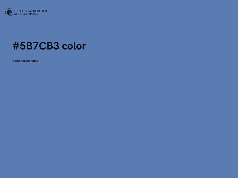 #5B7CB3 color image