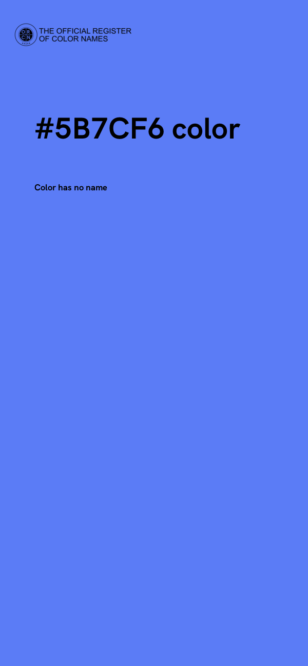 #5B7CF6 color image