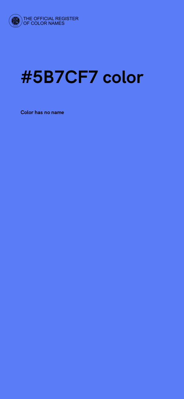 #5B7CF7 color image