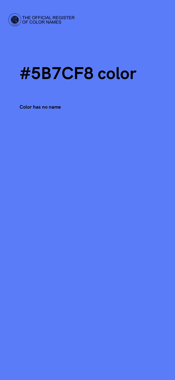 #5B7CF8 color image