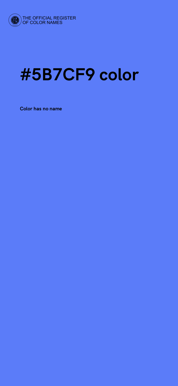 #5B7CF9 color image