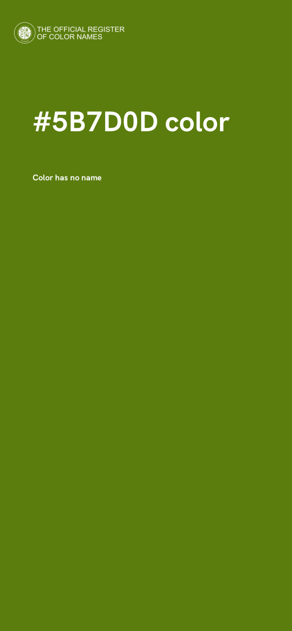#5B7D0D color image