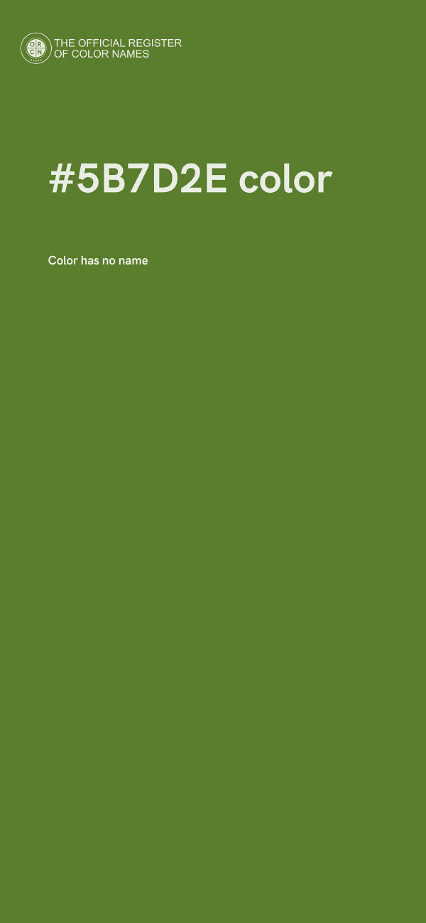#5B7D2E color image