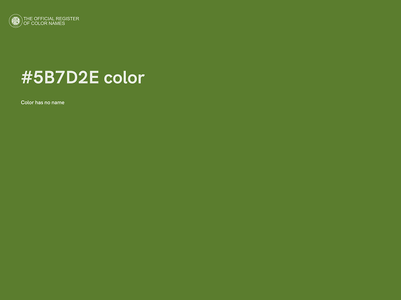 #5B7D2E color image