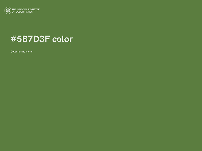 #5B7D3F color image