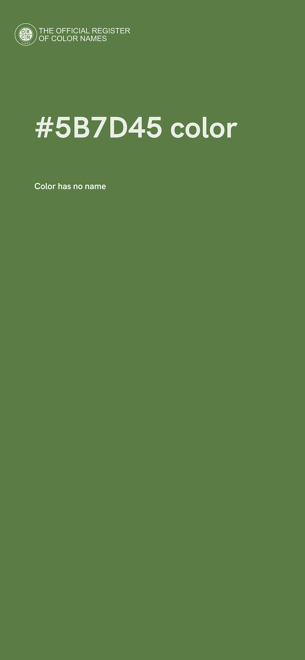 #5B7D45 color image