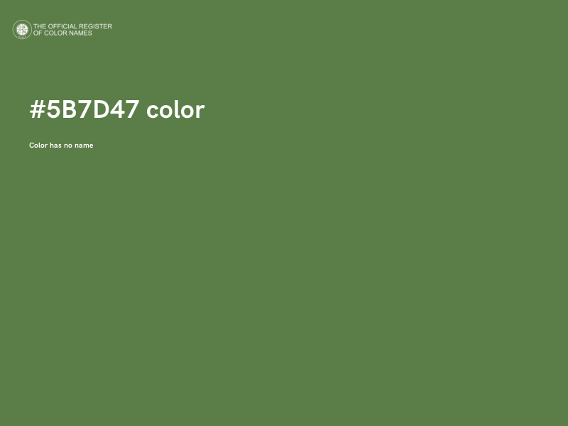 #5B7D47 color image