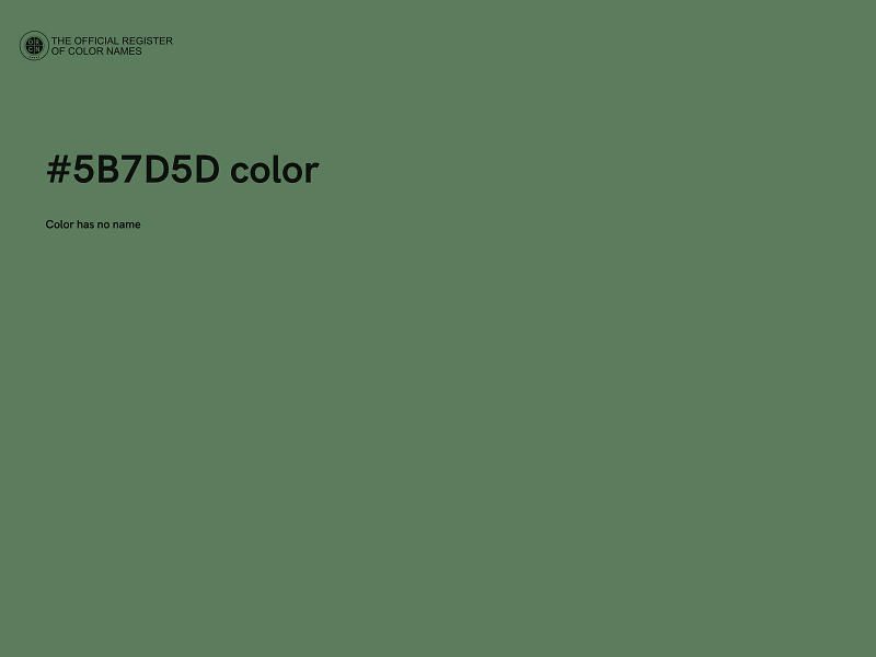 #5B7D5D color image