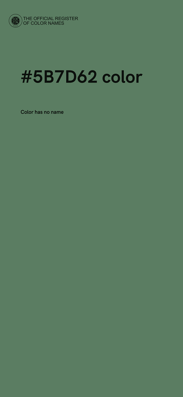 #5B7D62 color image