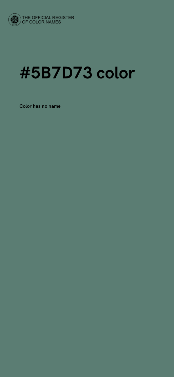 #5B7D73 color image