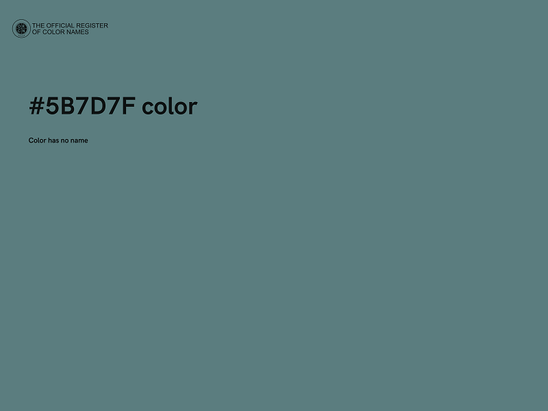 #5B7D7F color image