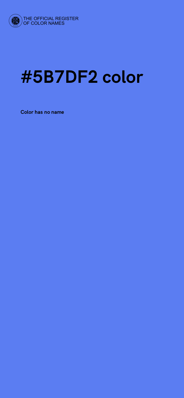#5B7DF2 color image