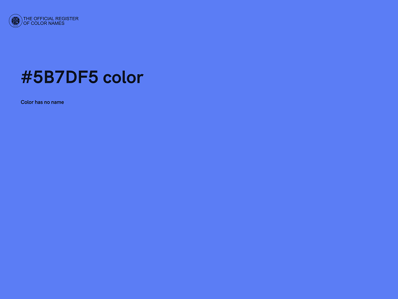 #5B7DF5 color image