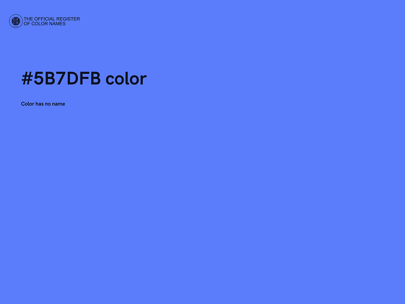 #5B7DFB color image