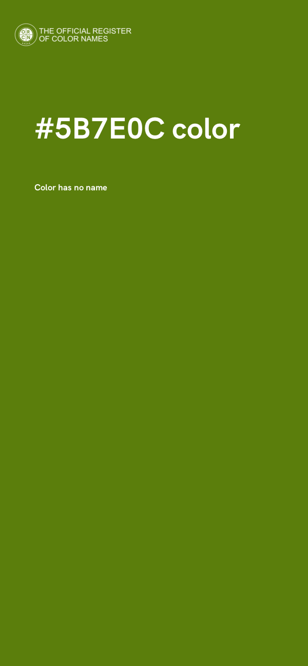 #5B7E0C color image