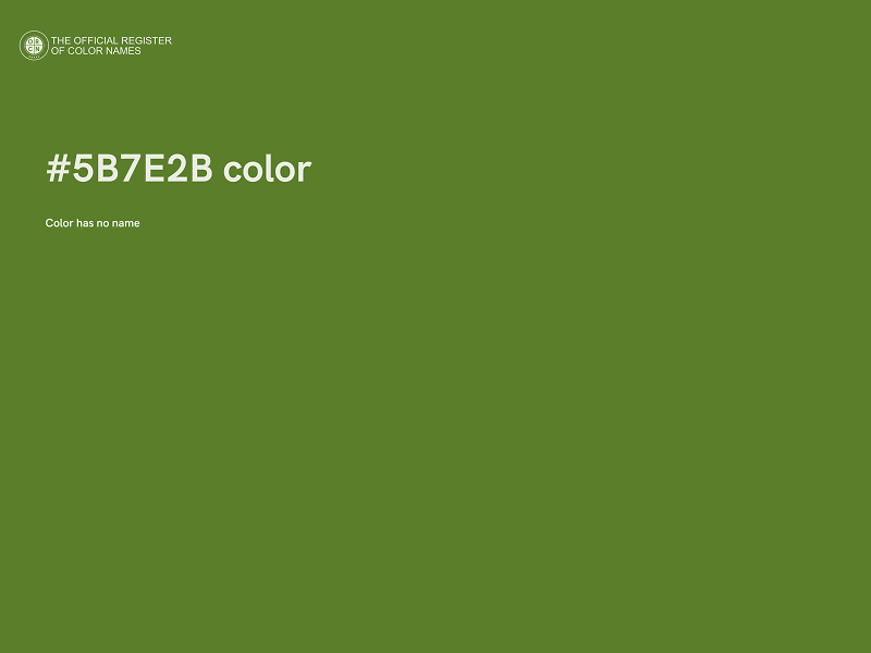 #5B7E2B color image