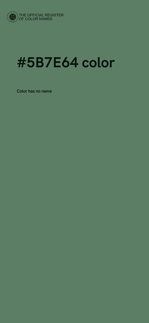 #5B7E64 color image