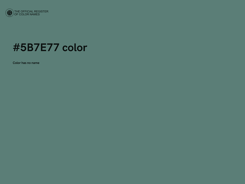 #5B7E77 color image