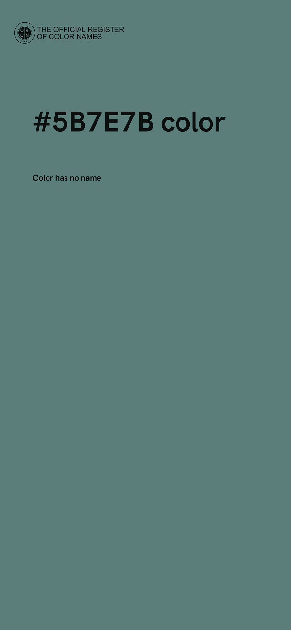 #5B7E7B color image